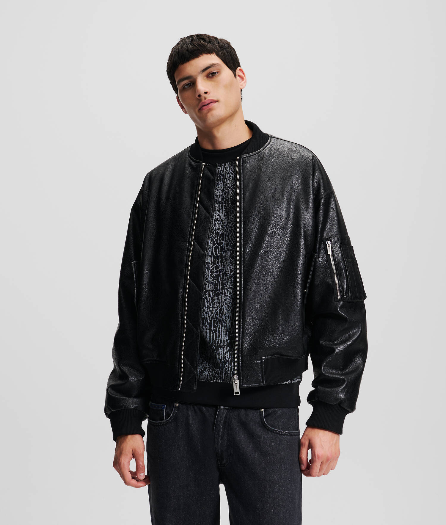 BLOUSON AVIATEUR ENDUIT KLJ