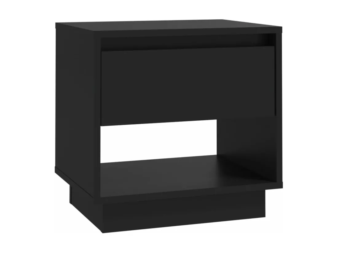 Table de chevet Noir 45x34x44 cm Aggloméré