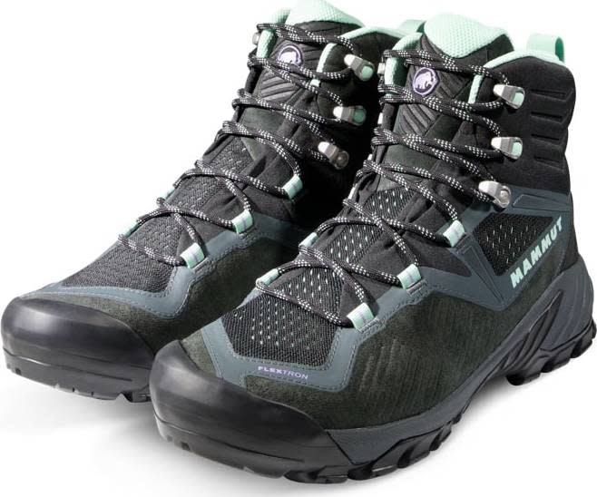Mammut Women's Sapuen High GORE-TEX Dark Steel-Neo Mint