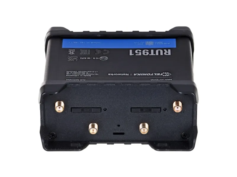 Teltonika RUT951 - Trådløs router - WWAN 3-port switch 2,4 GHz - 3G, 4G - DIN monterbar på skinne, overflademonterbar