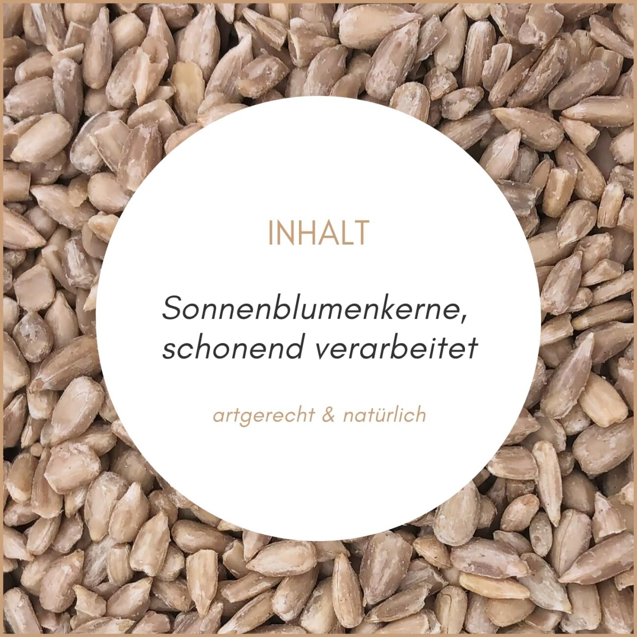 Supravit Sonnenblumenkerne geschält - Ganzjahresfutter für Wildvögel 2,5 kg