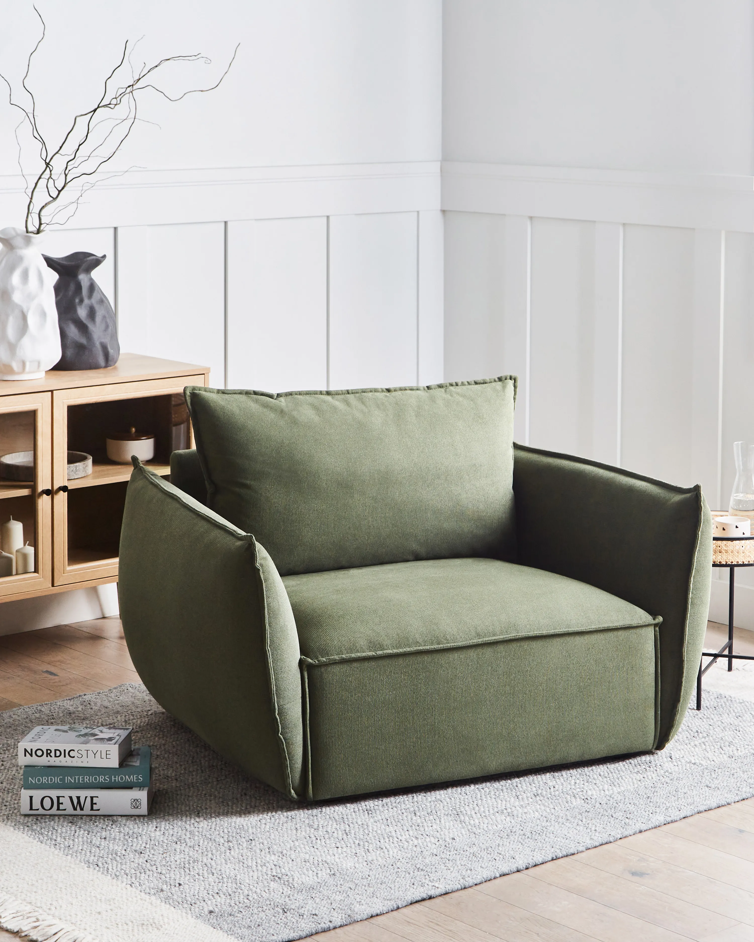 Fauteuil KUNES Stof Groen