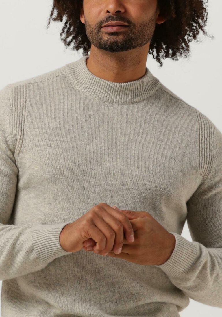 ANERKJENDT lichtgrijze anerkjendt trui akrico lambswool knit