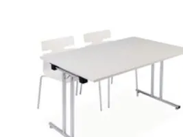 Klapbord Fumac 1500 hvid 80x120 cm uden hjul