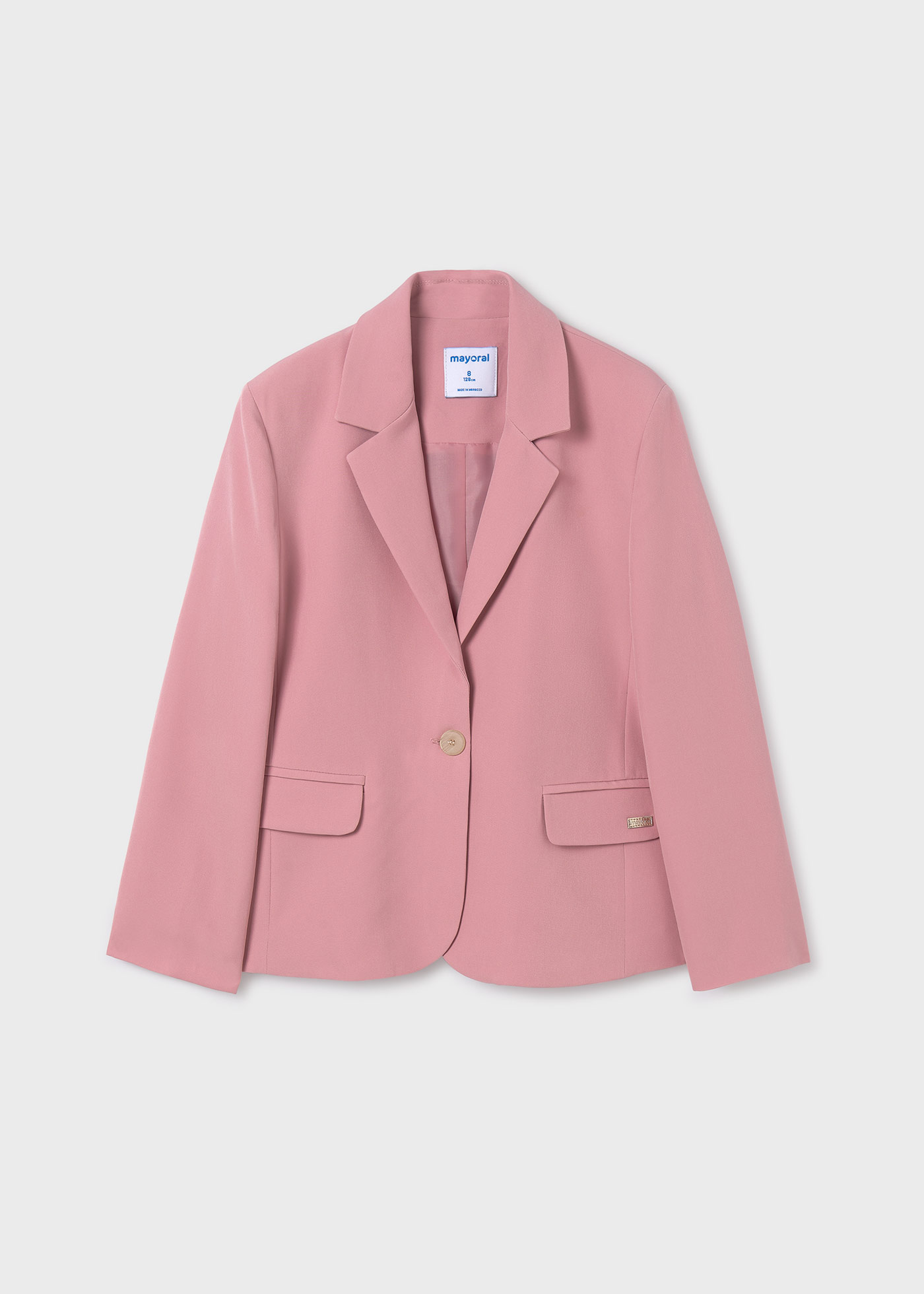 Blazer de crepe para meninas