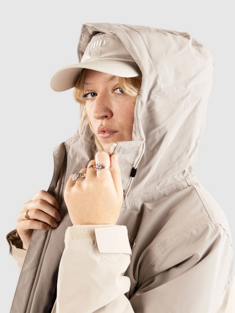 Iriedaily Kat Hooded Jacket beige
