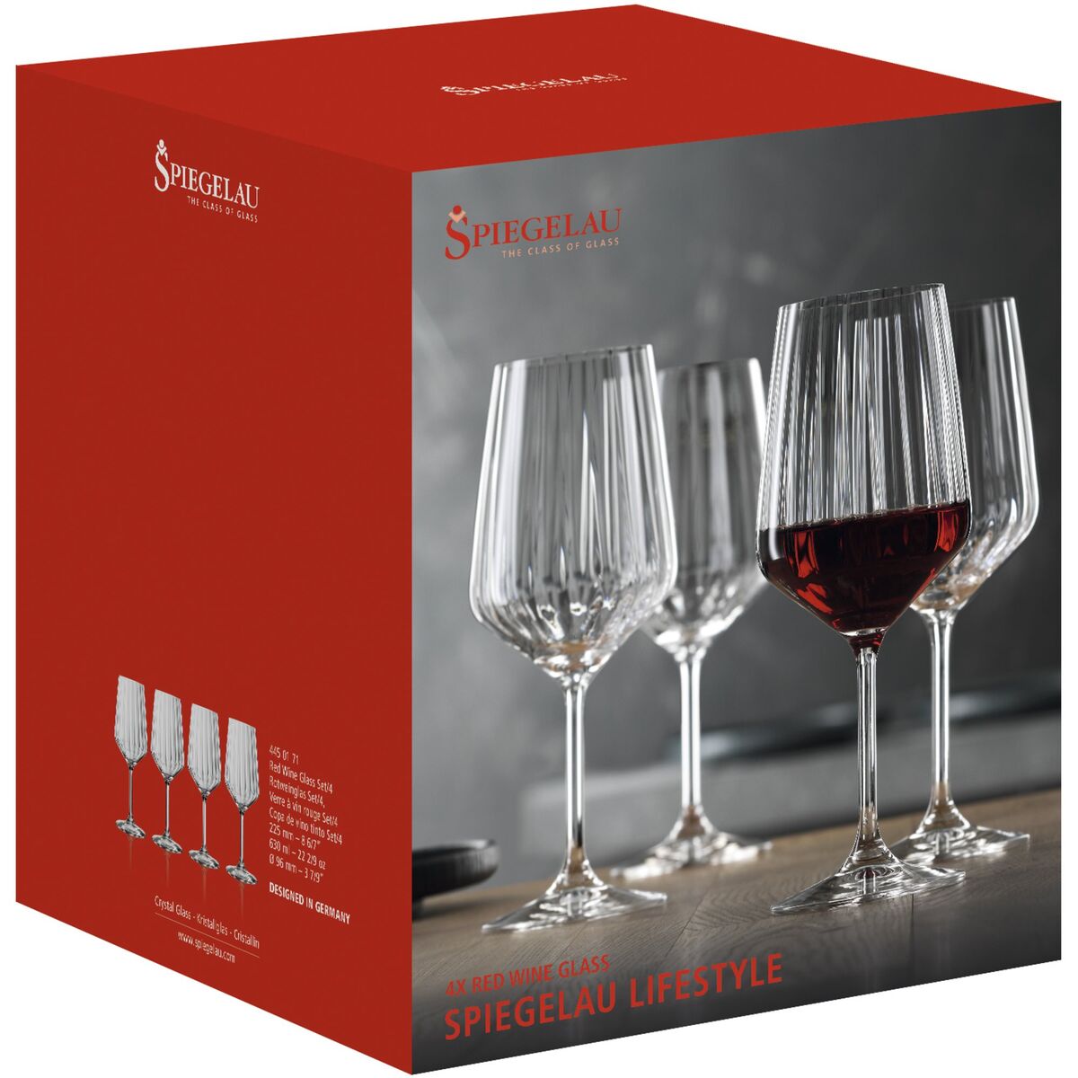 LifeStyle Rødvinsglass 63 cl 4-pk