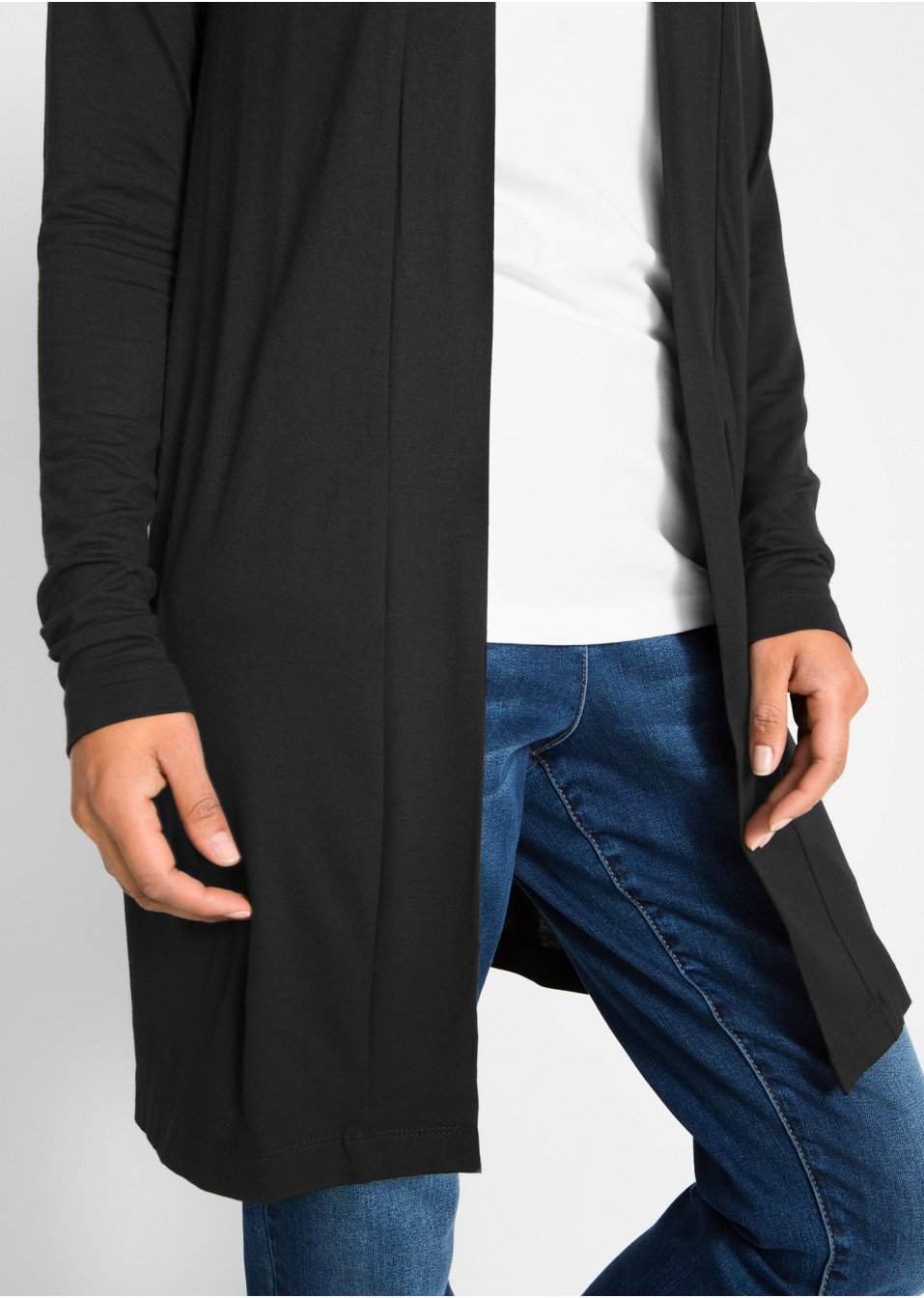 Gilet long fluide