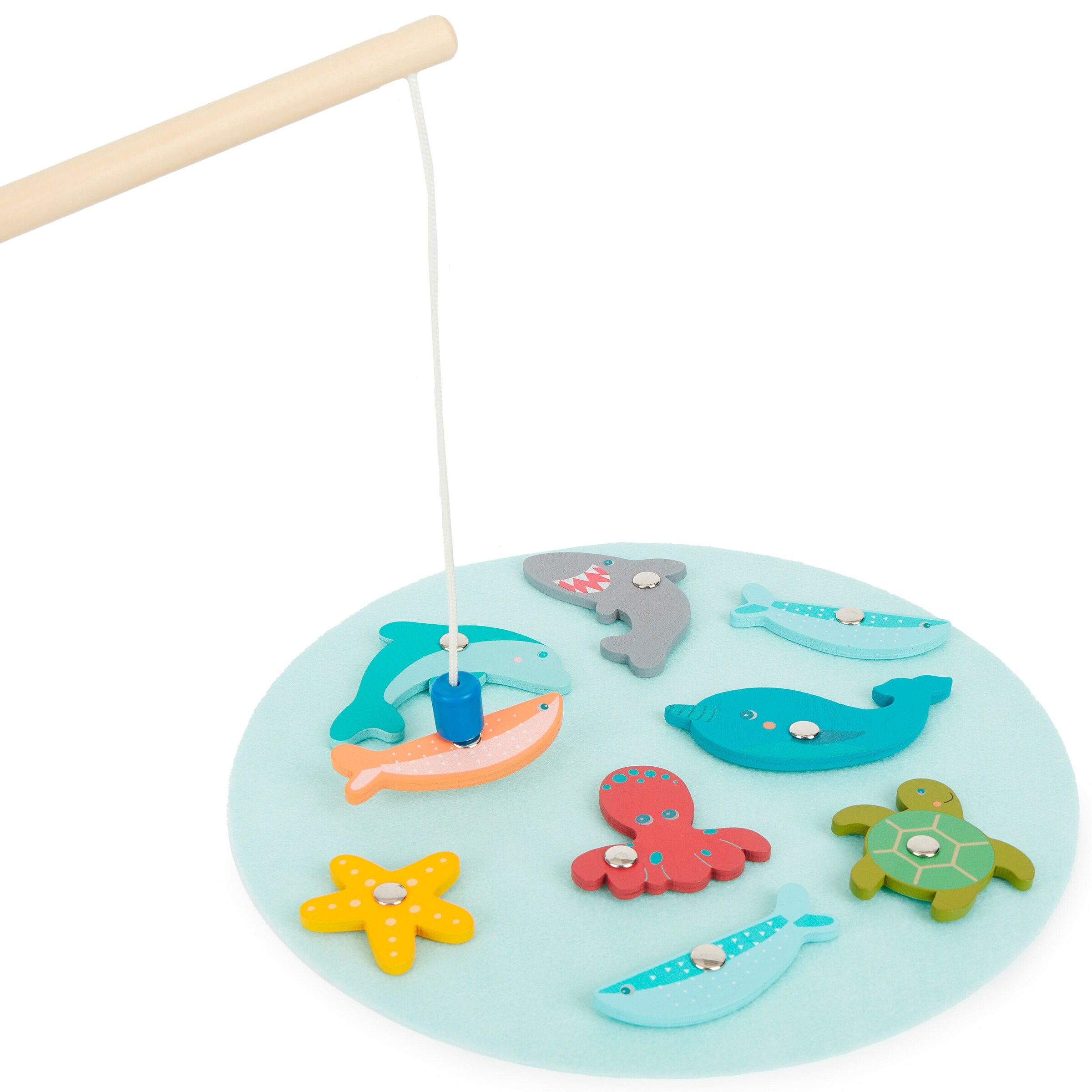 Bieco Magnet Spiel Fische Angeln - ab 12 Monate Mehrfarbig