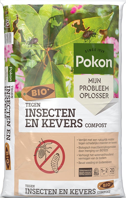 Pokon biologische compost tegen insecten en kevers 20 L