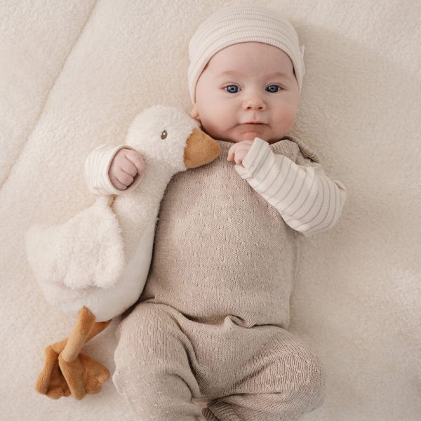 Little Dutch Gebreid Boxpakje - Pure Knit - Soft Beige Melange