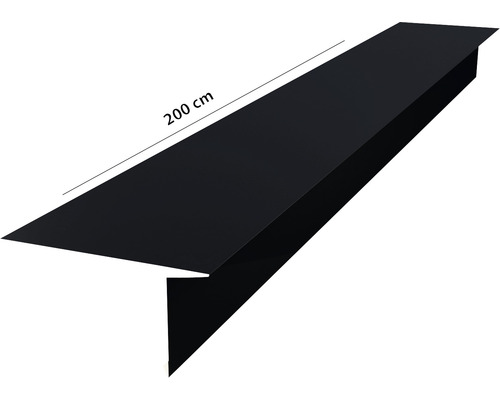 PRECIT Schort voor Click Stripes Trapezium Diepzwart RAL 9005 2000 mm x 50 mm x 150 mm