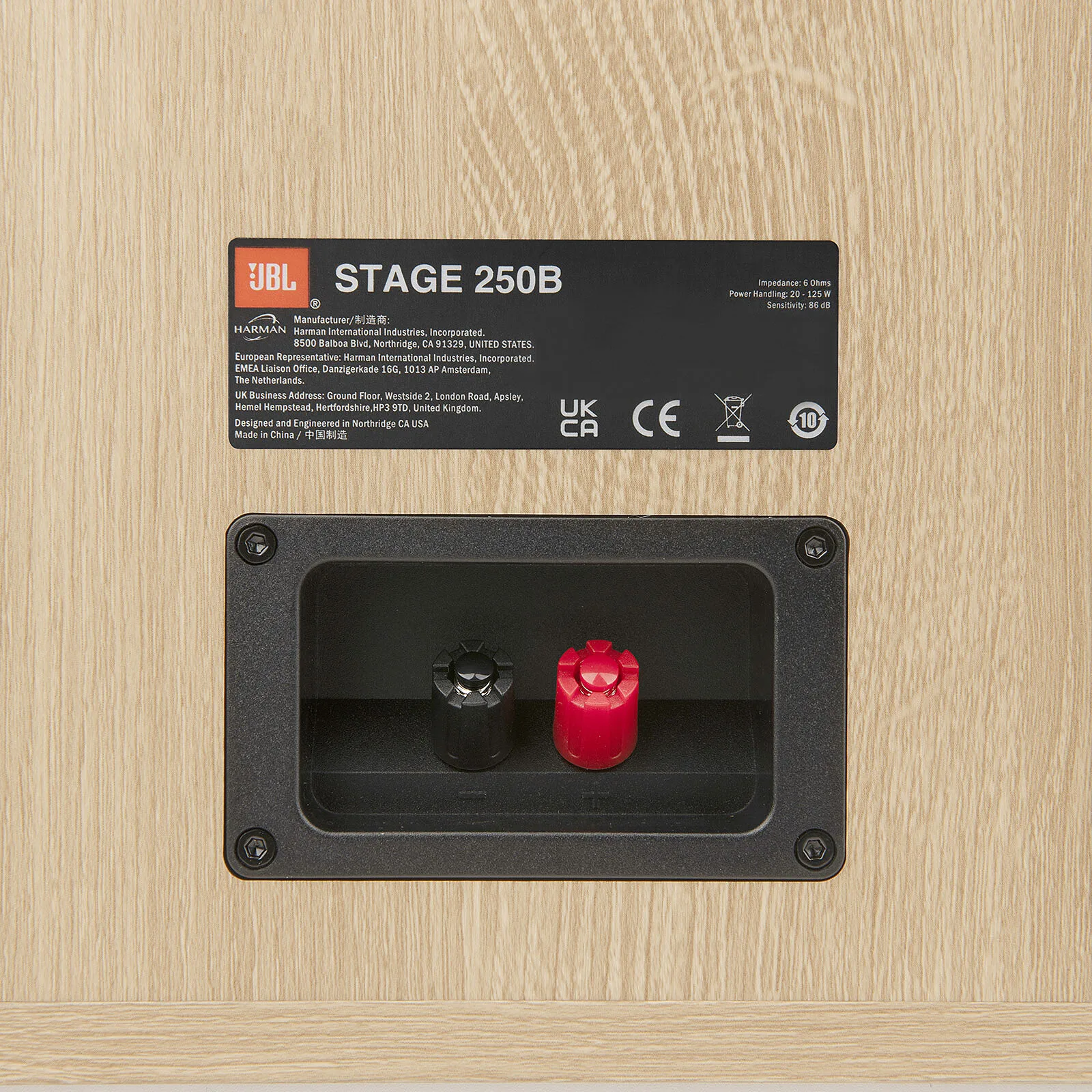 JBL 250B Bois clair (la paire) Enceintes bibliothèque