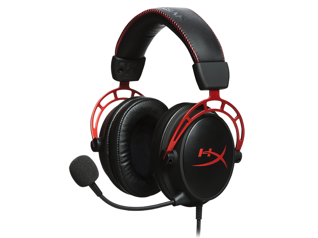 AUSCULTADORES GAMING HYPERX CLOUD ALPHA VERMELHO
