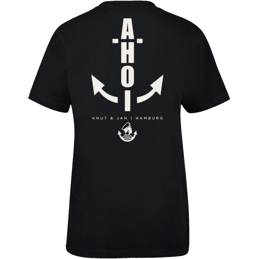 F4NT4STIC T-Shirt Ahoi Anker Knut & Jan Hamburg schwarz