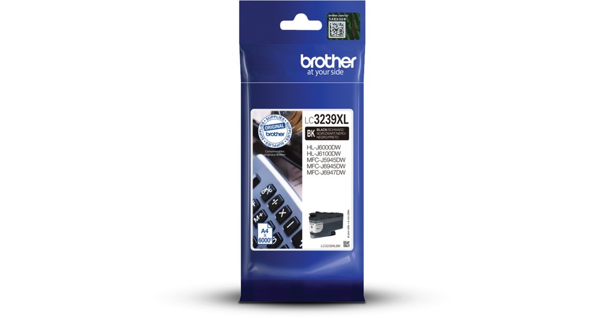 BrotherOriginele LC-3239XLBK zwarte inktcartridge