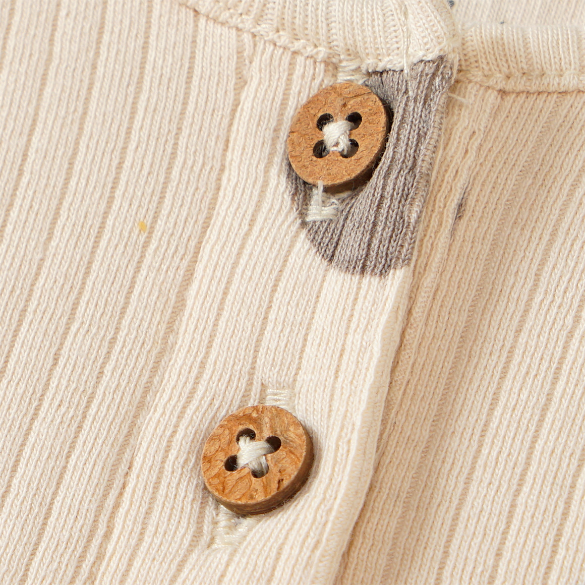 Topomini Baby Langarmshirt mit Punkten allover beige