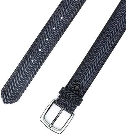 Suitable Riem Structuur Leer Navy 1100465.040 kopen