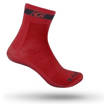 Chaussettes GripGrab Classic Regular Cut Rouge