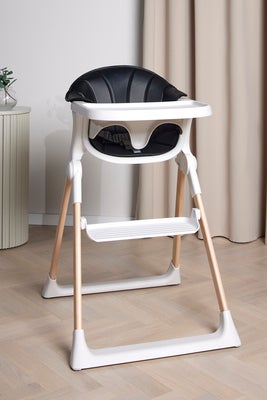 Beemoo CARE Harmony Matstol Inkl. Stolpute, White/Wood/Black