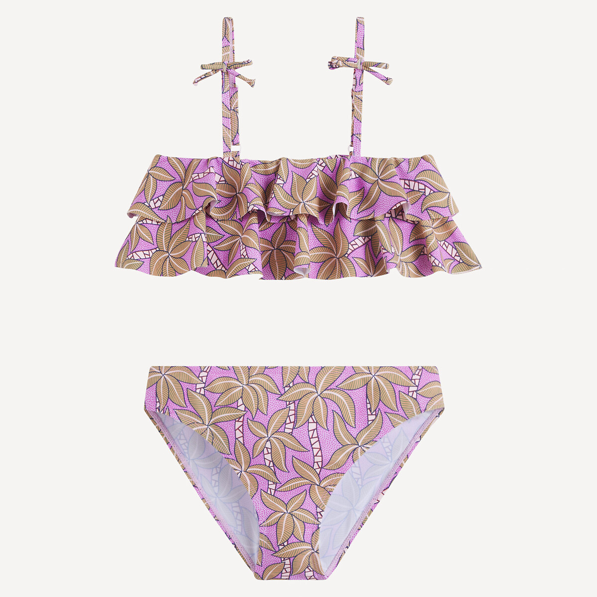 COLEÇÕES LA REDOUTE<br>Biquíni estampado floral, 2 peças
