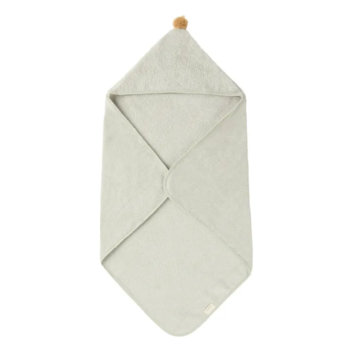 Nobodinoz Cape de bain So Cute en coton bio | Sauge