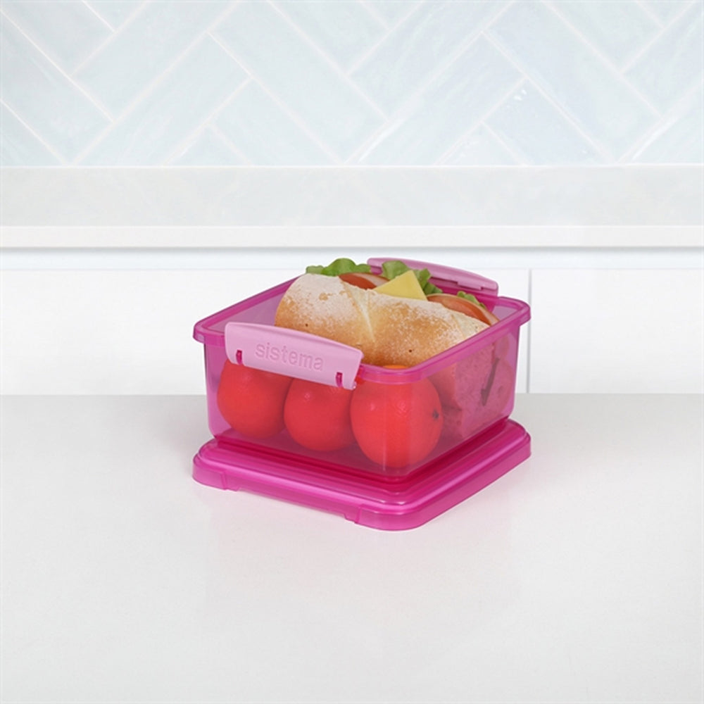 Lunch Plus Madkasse 1,2 L Pink - Sistema