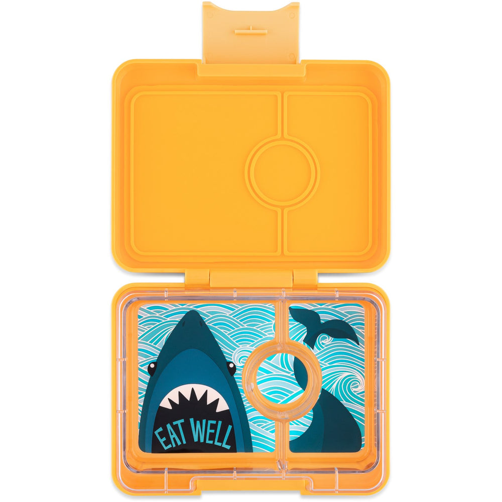Køb Yumbox Yoyo Yellow / Shark Tray Snack Size Bento Madkasse