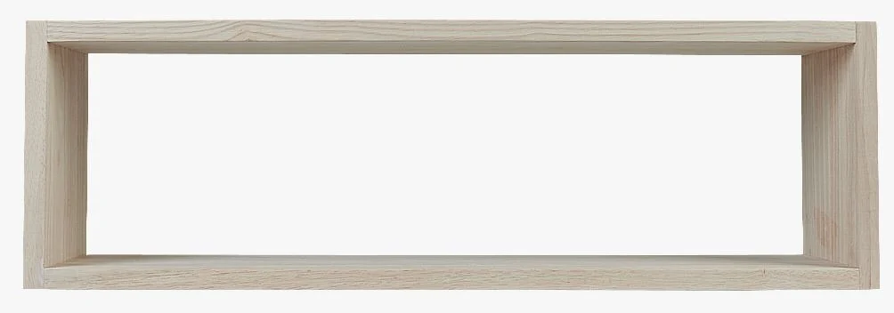 Hylle lys natur - 30x15x19 cm