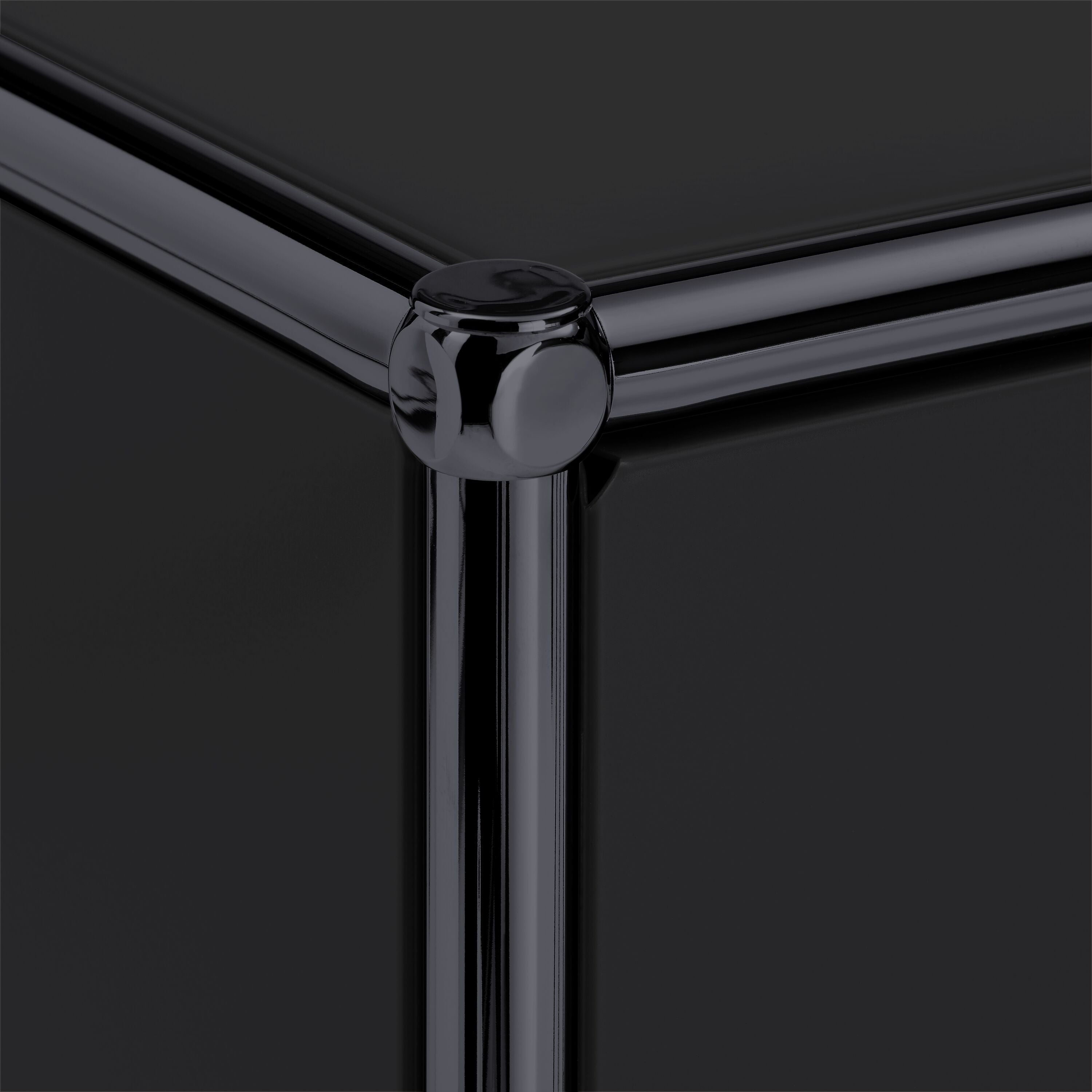 FLEXCUBE Schreibtisch - Schwarz / B: 228.0 cm x T: 40.0 cm x H: 80.0 cm