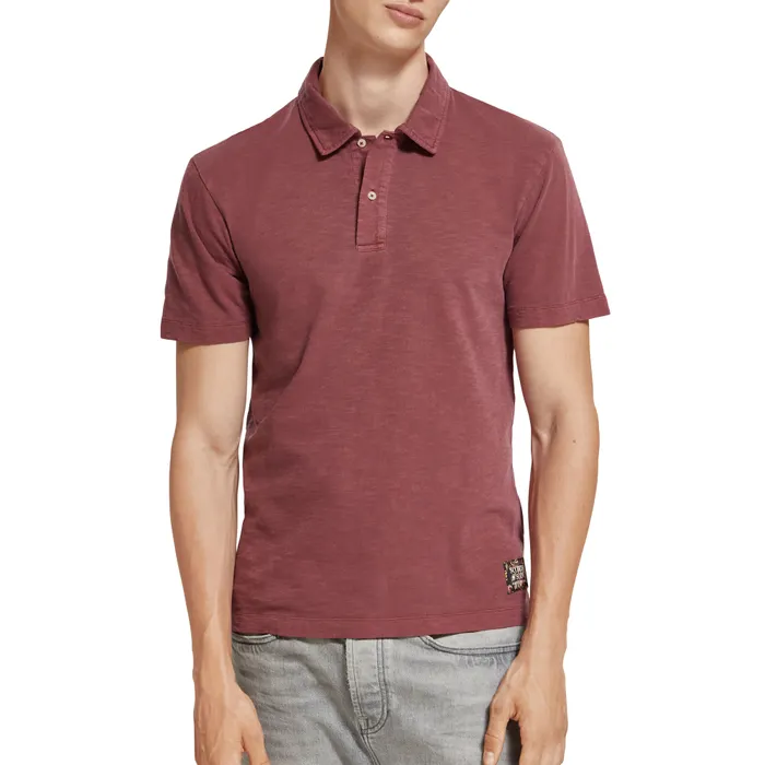 Scotch & Soda Garment Dyed Pique Polo Heren