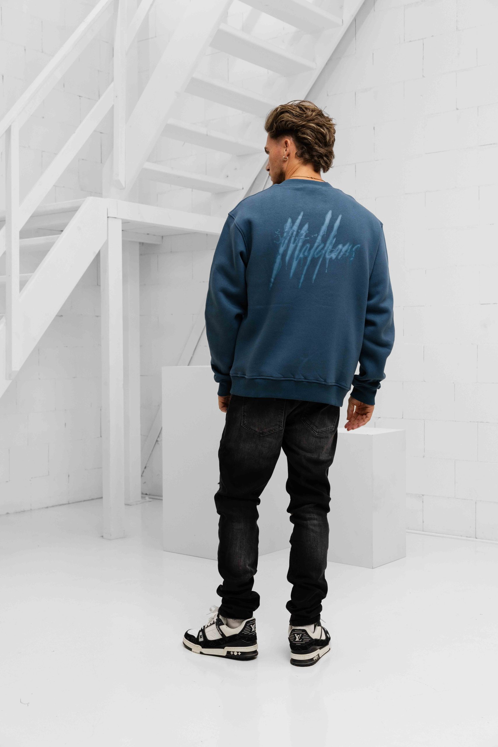 Malelions Slim Regular Broek Heren Zwart