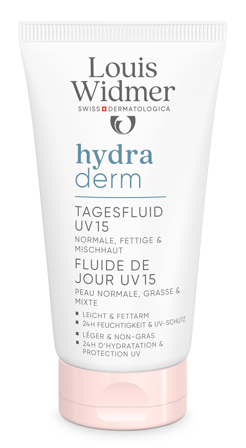 LOUIS WIDMER Hydraderm Tagesfluid<br>50 ml, UV15 parfumiert