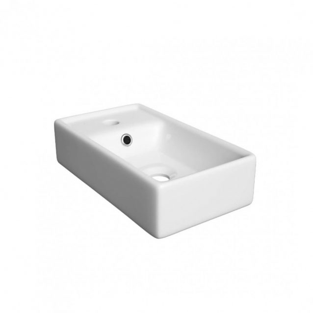 Fontana Bano fontein keramiek 40x22cm met kraangat