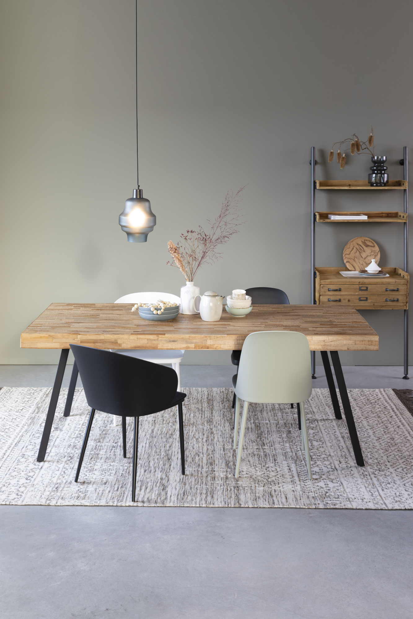 Eettafel Suri zwart 160 x 78