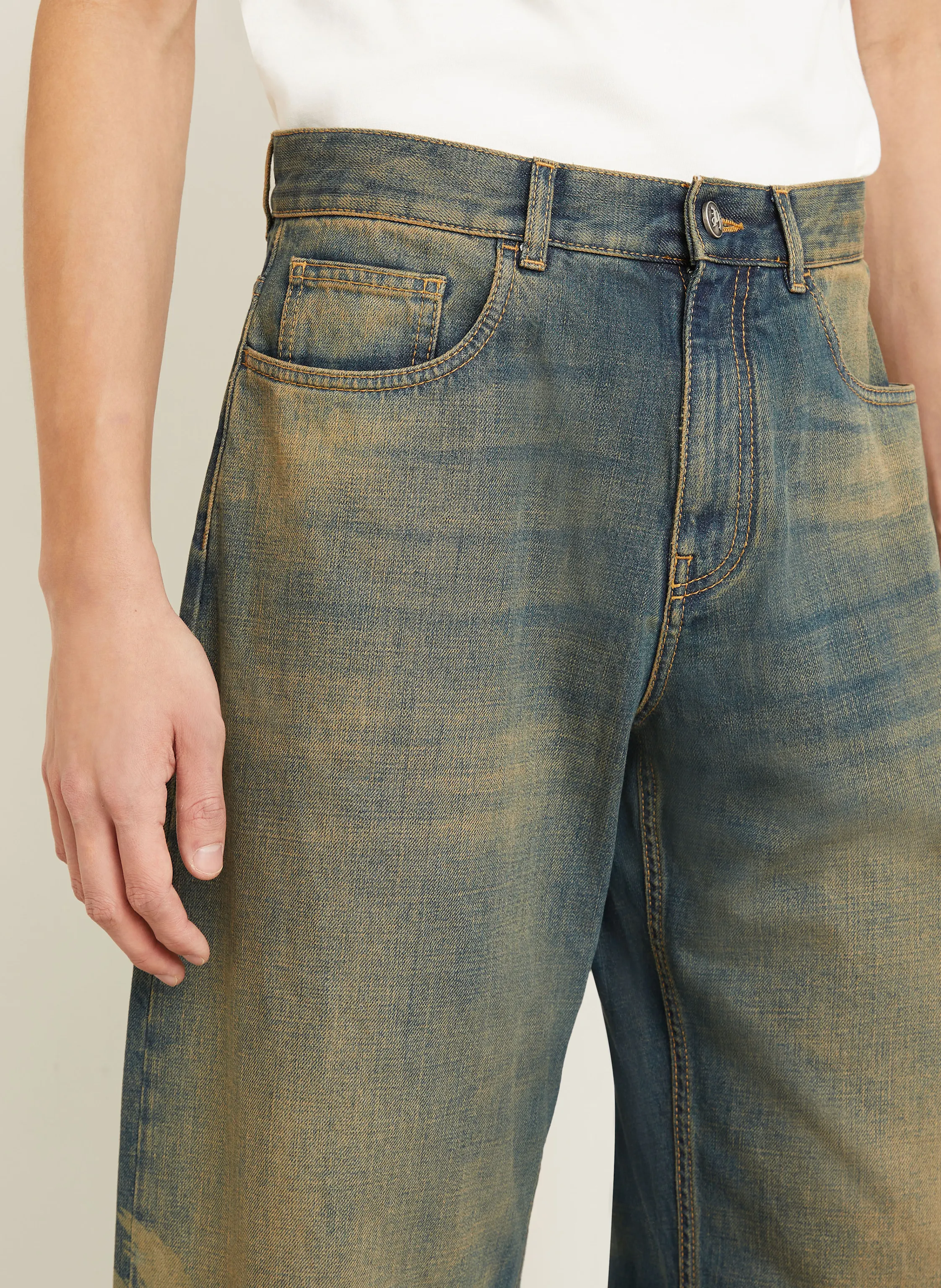 Palm Angels Jeans LASER PALMS