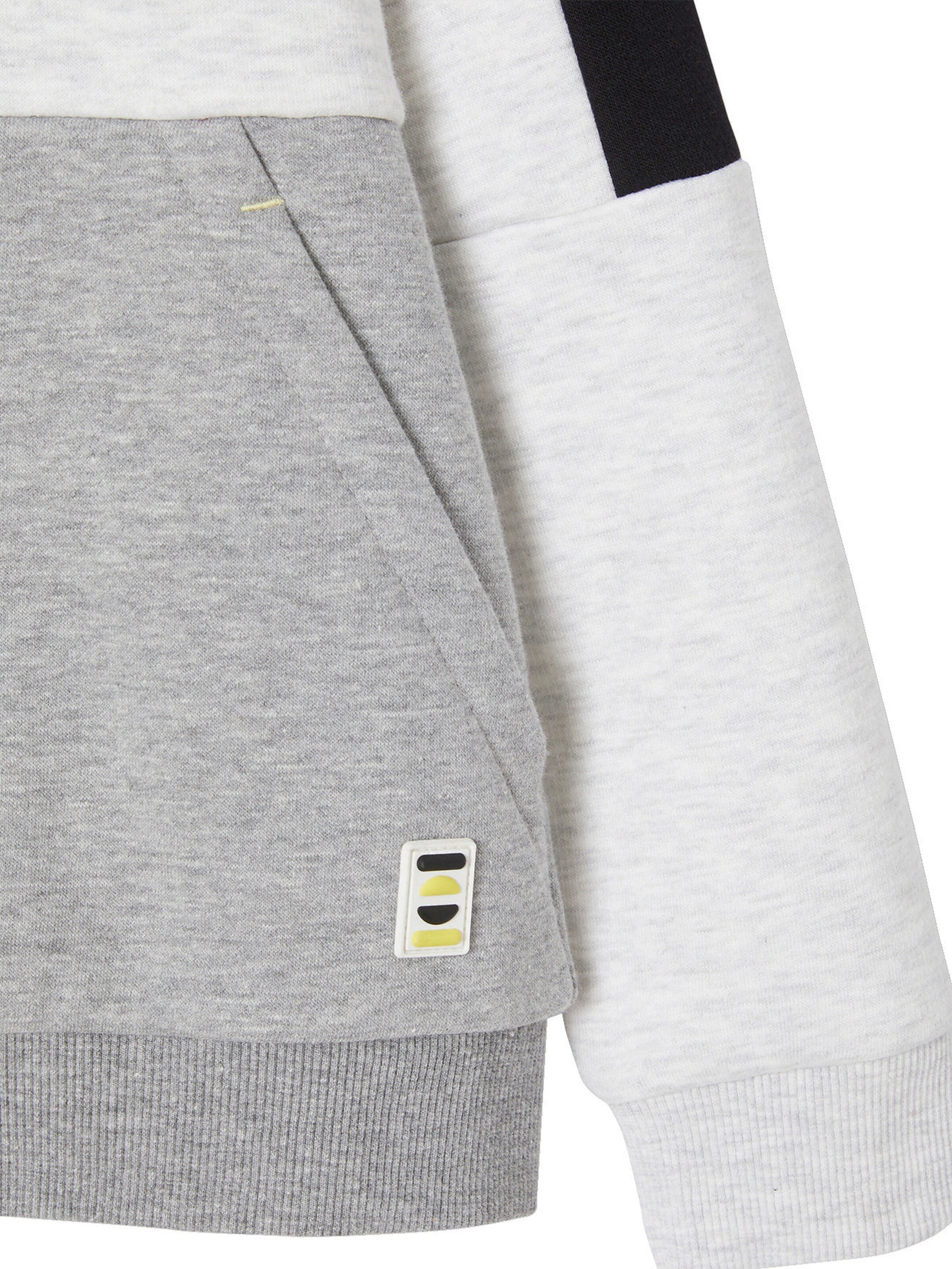 Vertbaudet Jungen Kapuzensweatjacke grau meliert