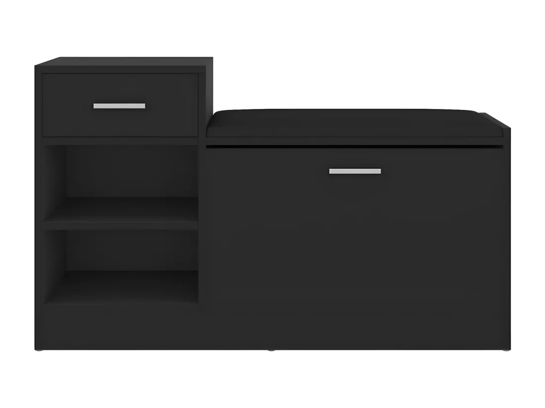 Banc à chaussures Noir 94,5x31x57