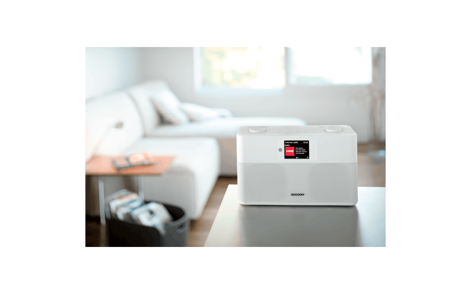 Kenwood CR-ST100S-W Smartradio mit DAB+ und Bluetooth Audiostreaming weiß