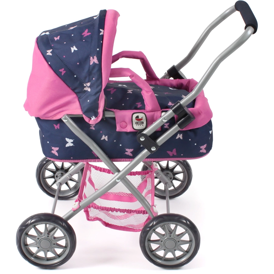 BAYER CHIC 2000 Mini-Kuschelwagen SMARTY Butterfly navy-pink