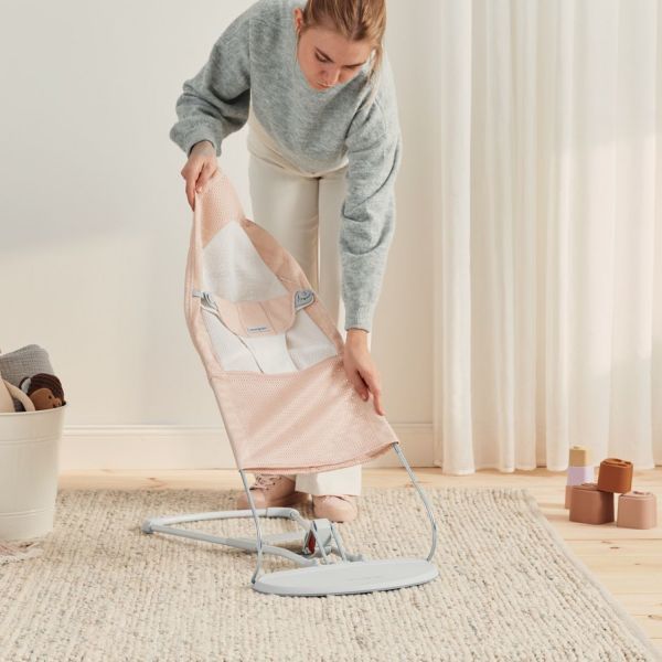 BabyBjörn Balance Soft Wipstoel Mesh Hemelsblauw / Wit