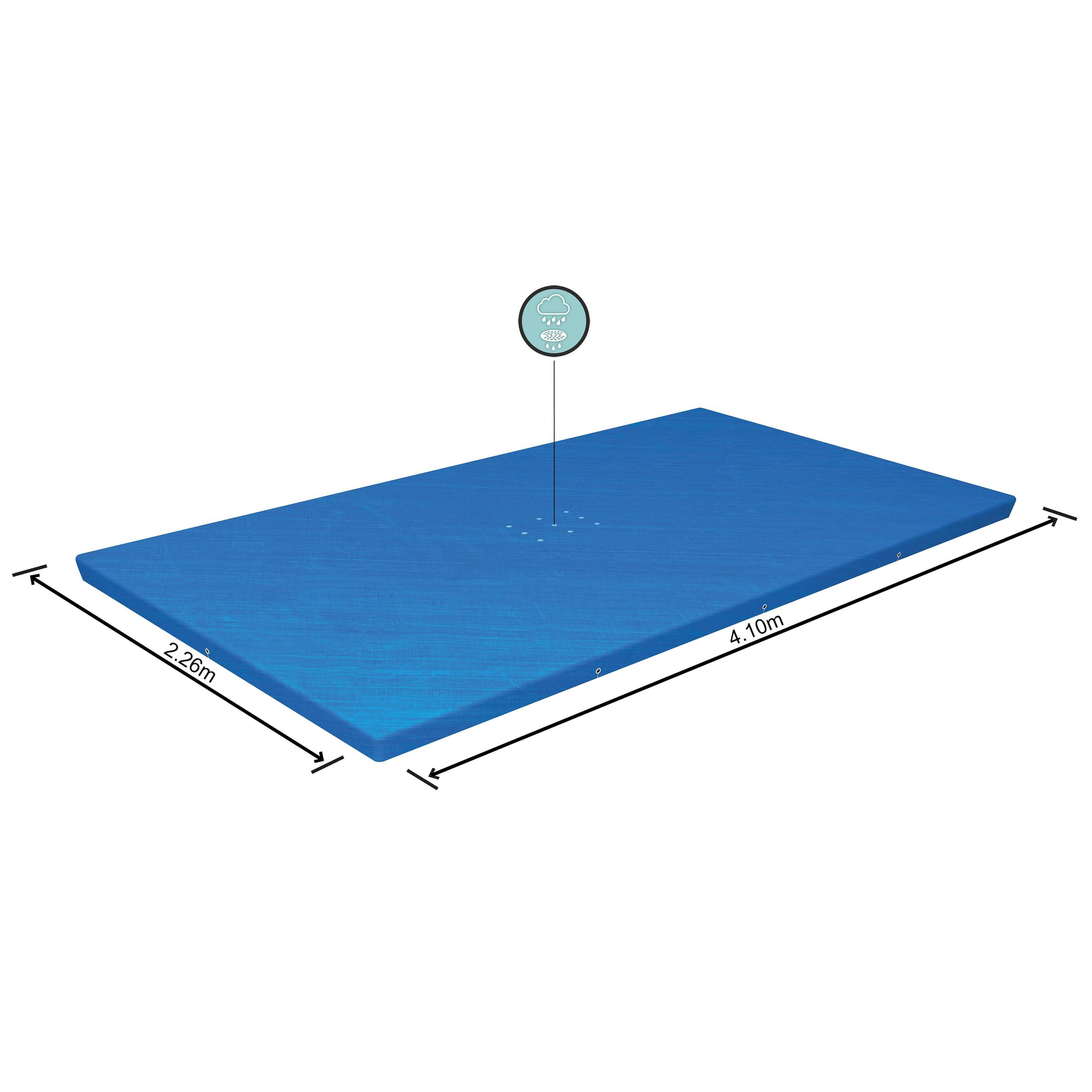 Abdeckplane für Pool 400 x 211 cm