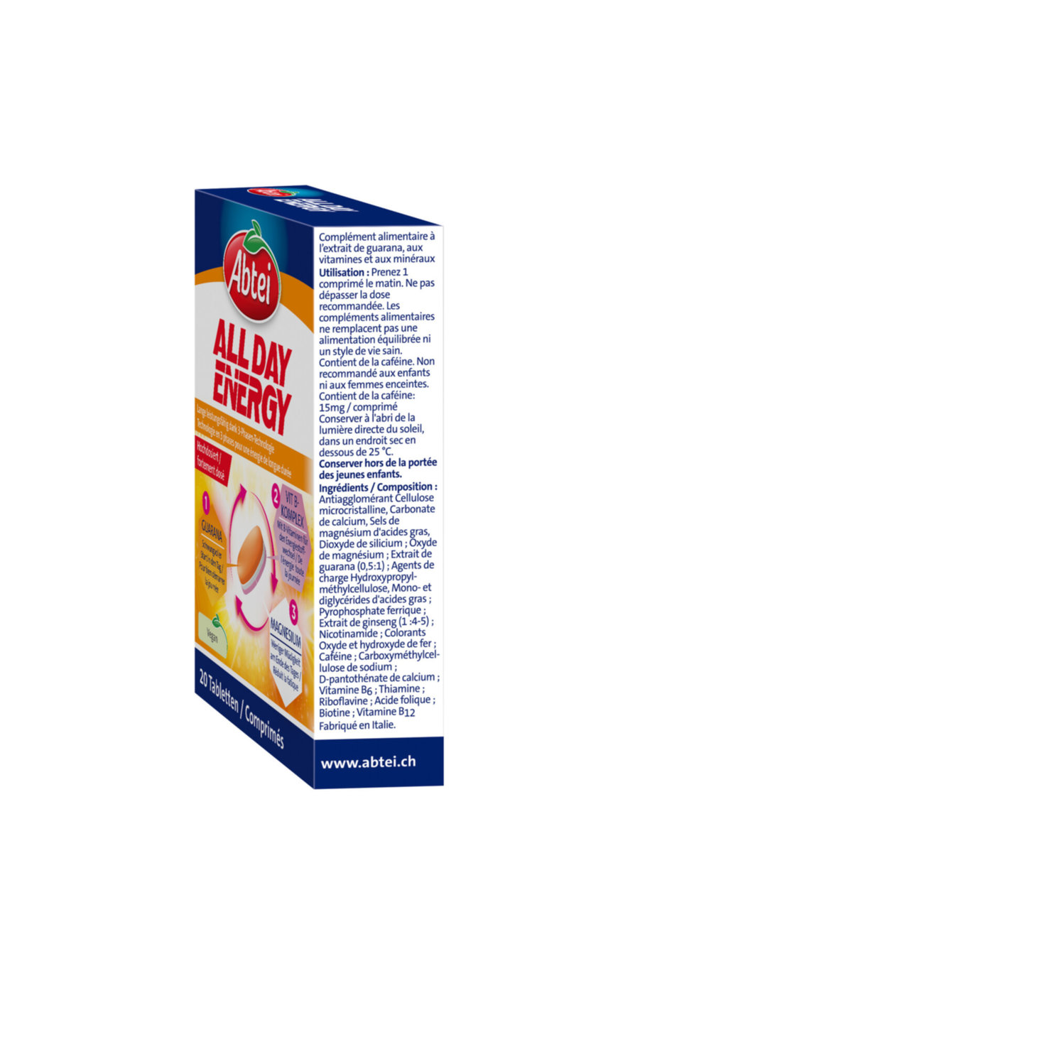 Abtei All Day Energy 20 Tabletten