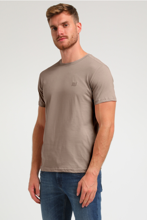Gabbiano taupe heren t-shirt