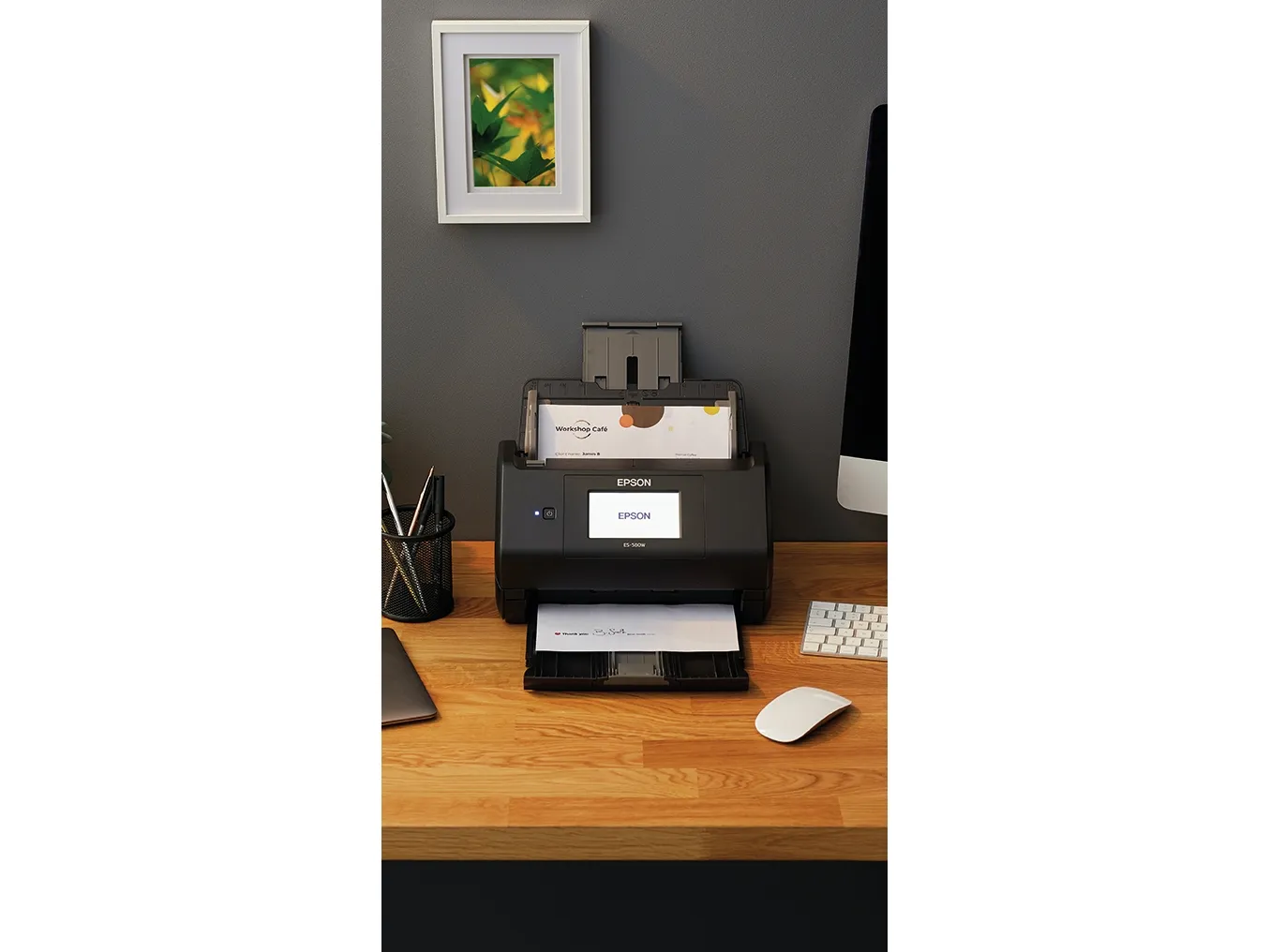 Epson WorkForce ES-580W DIN A4-Dokumentenscanner, ADF 100S.