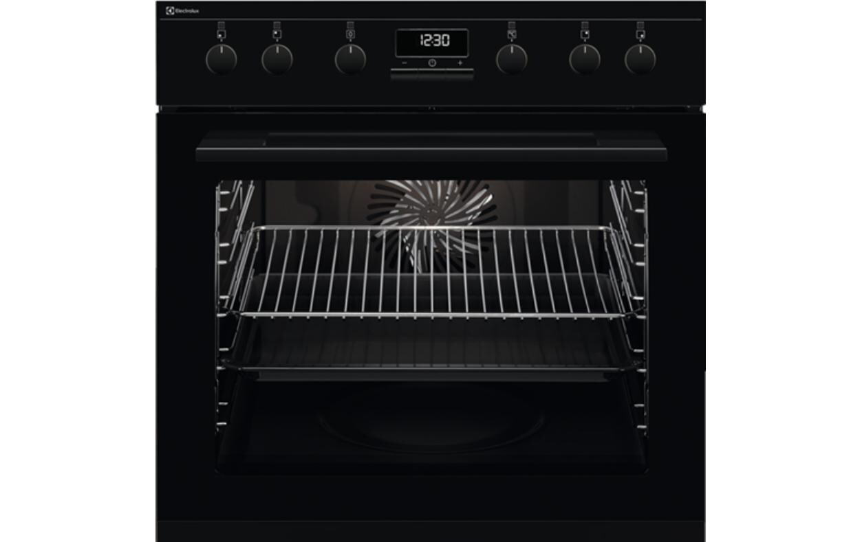 Einbauherd EH6L40XSW Schwarz<br>Multifunktionsofen