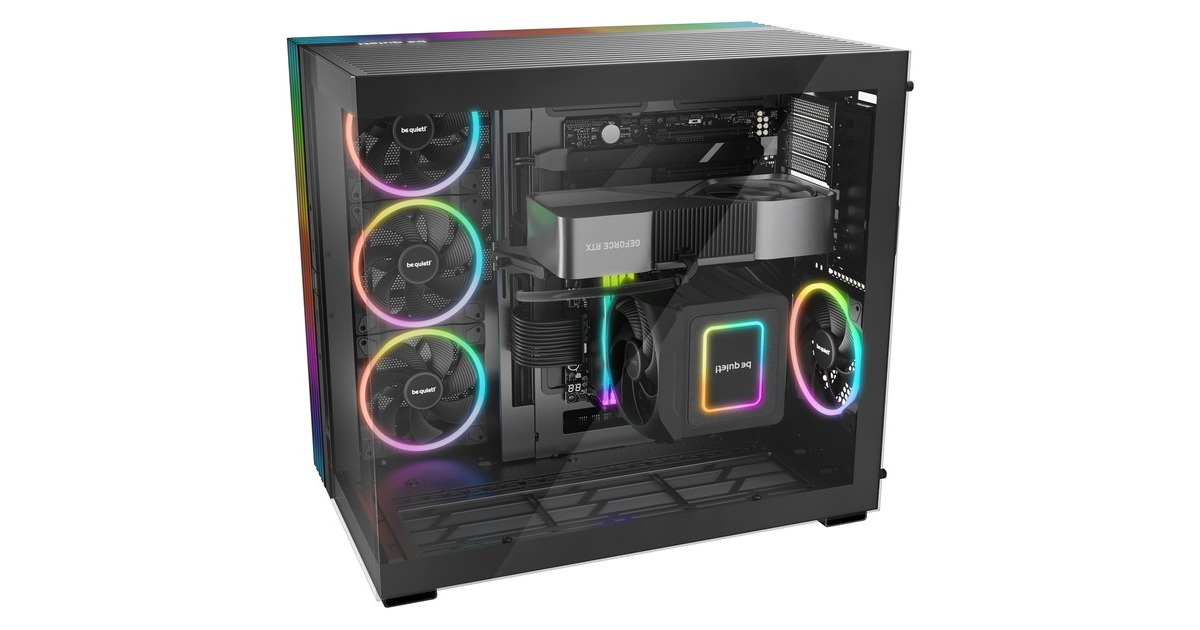 be quiet!Light Base 900 FX big tower behuizing  (Zwart | 2x USB-A | 1x USB-C | RGB | Tempered Glass)