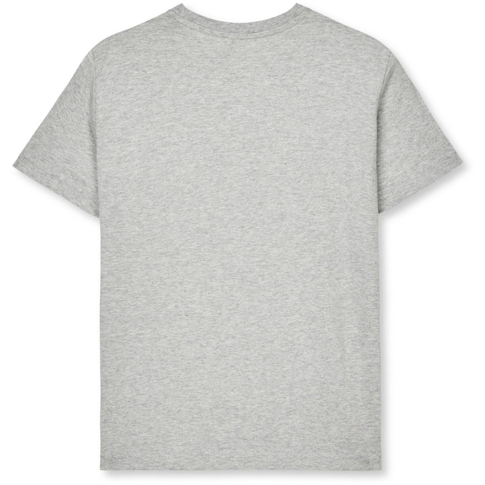 Køb Mads Nørgaard Grey Melange Printed Tee Thorlino Logo Tee