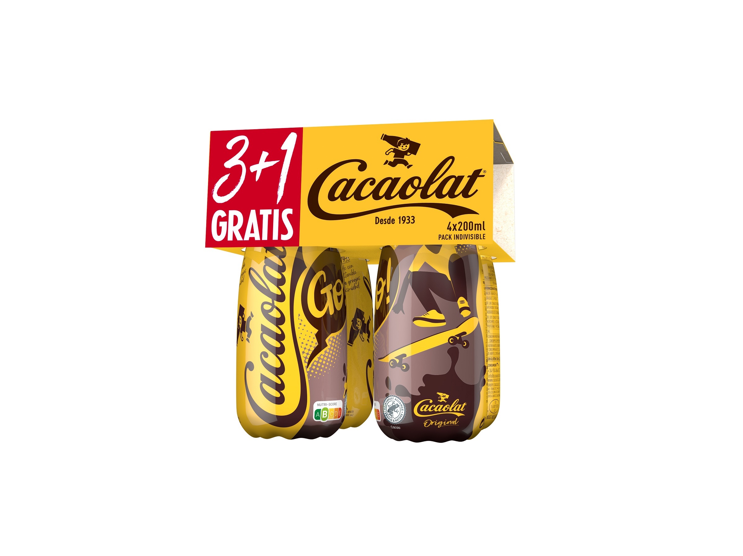 LEITE UHT CACAOLAT COM CACAU LEVE 4 PAGUE 3 4X200ML