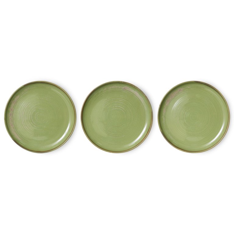 HKliving Chef Ceramic dinerbord Ø26 Rustic Blue
